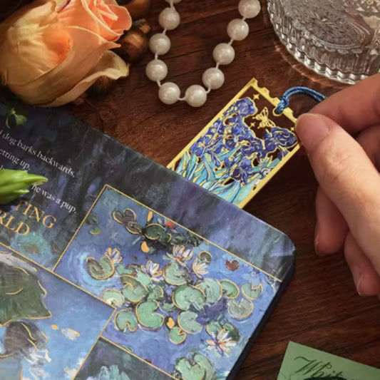 Impression Series Metal Art Bookmarks — Floral Oil Painting