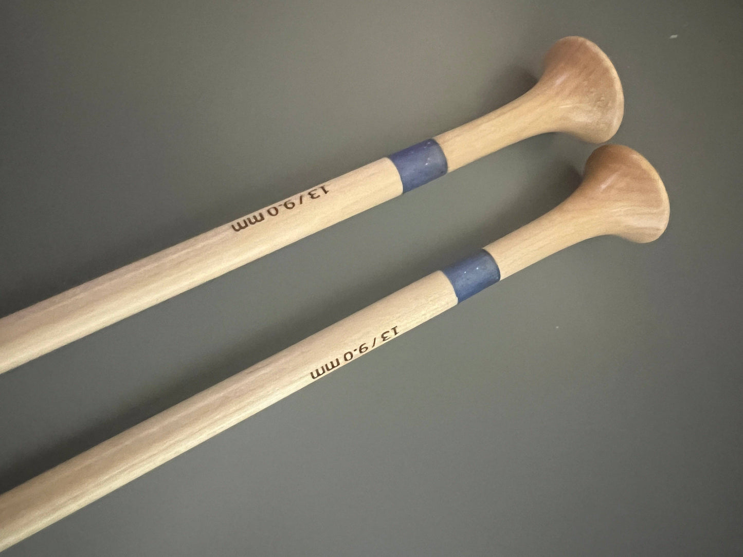 Purple Glitter Resin & Maple Knitting Needles - Darn Good Yarn
