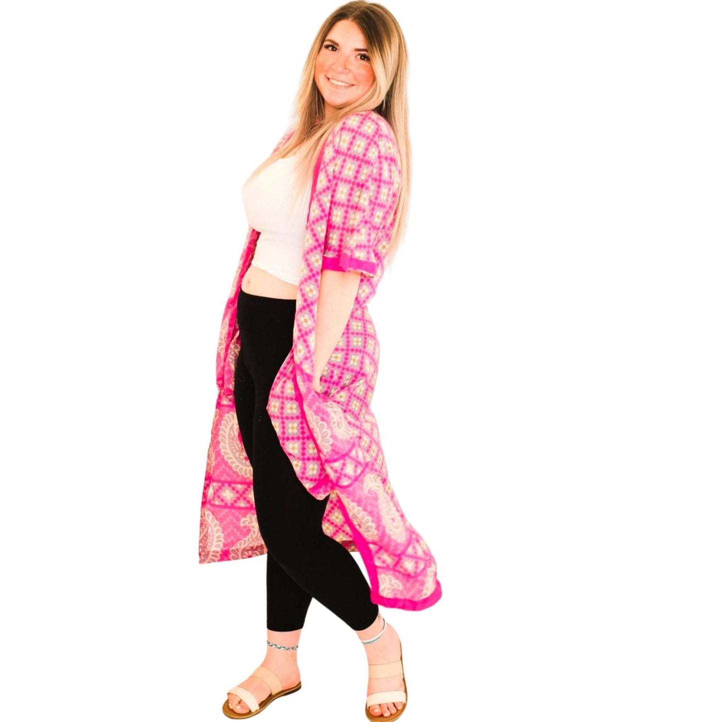 Amara Long Recycled Sari Duster