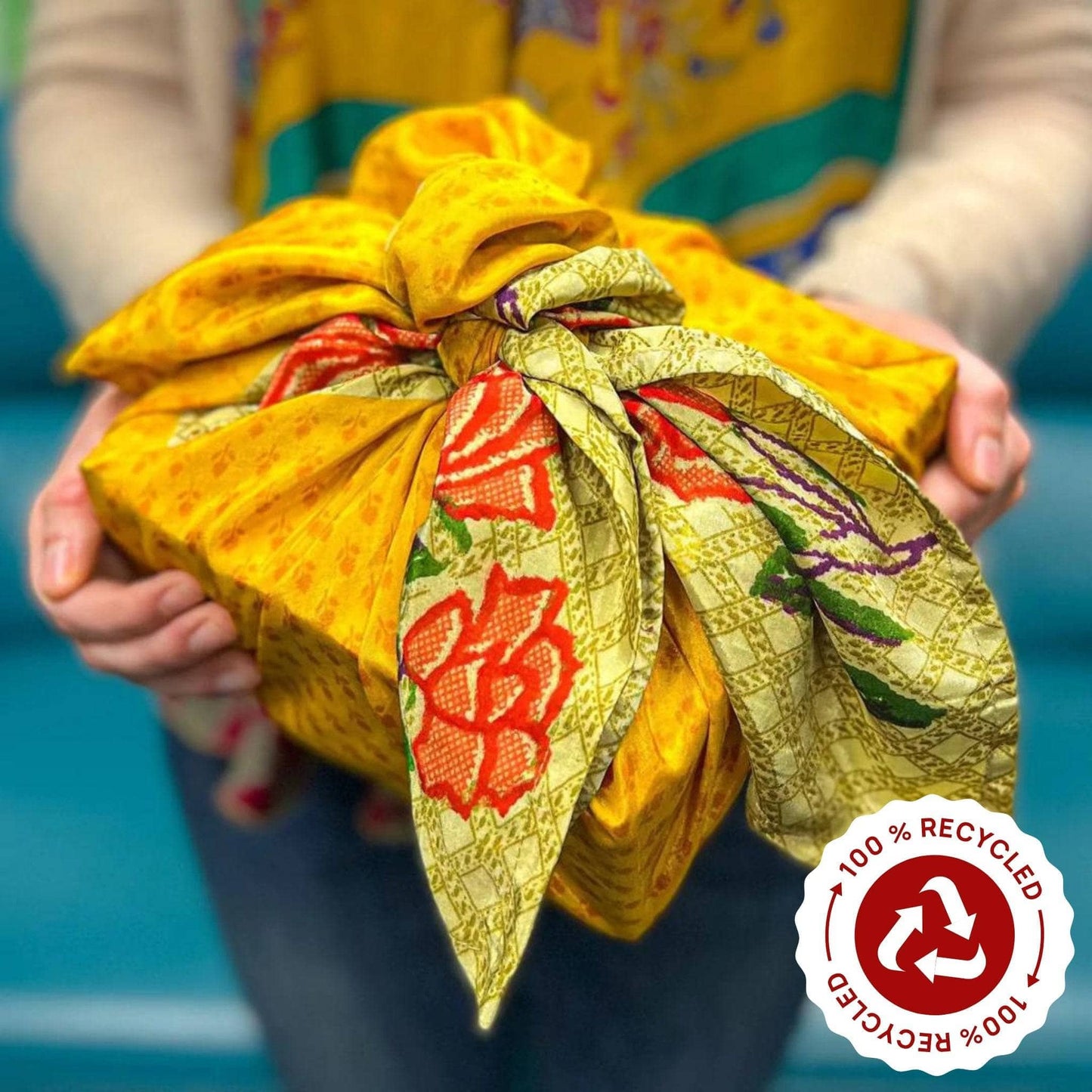 EcoFriendly Reusable Gift Wrap- 5 pack
