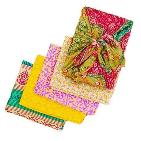 EcoFriendly Reusable Gift Wrap- 5 pack