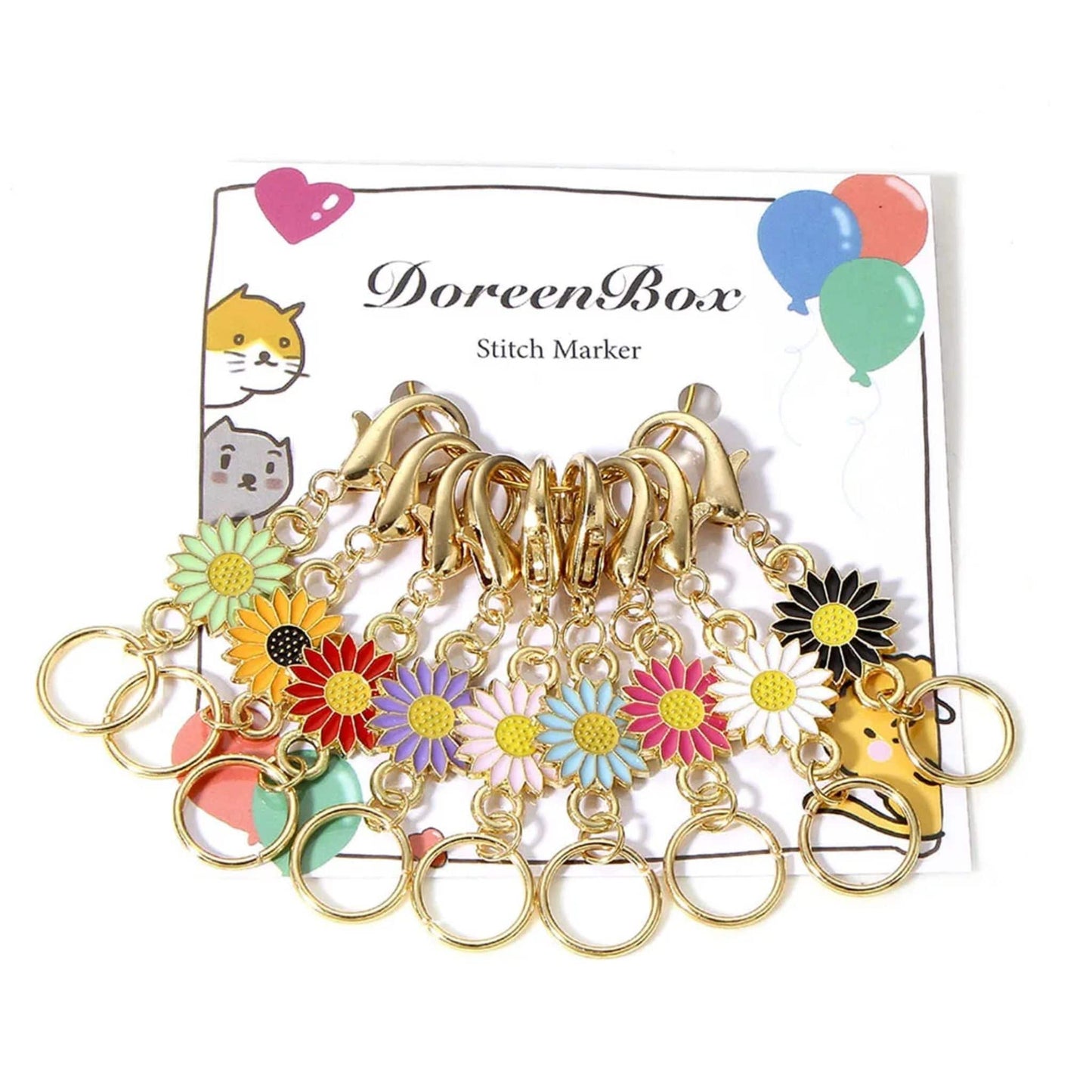 Flower Power Stitch Markers - Darn Good Yarn