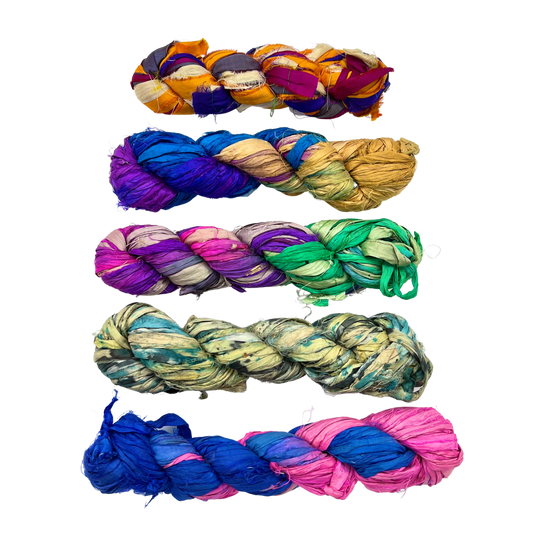Mystery Hank of Sari Silk Ribbon Yarn