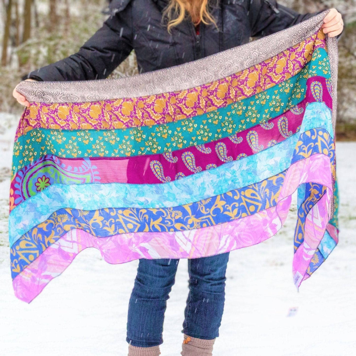 Sari Silk Medley Scarf