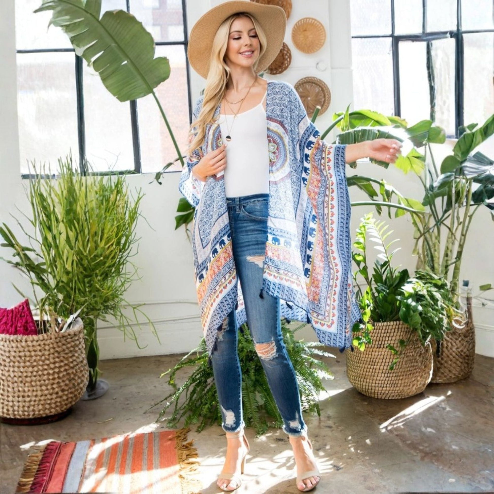 Darn Good Yarn: Desert Sunset Kimono, Clothing and Accessories