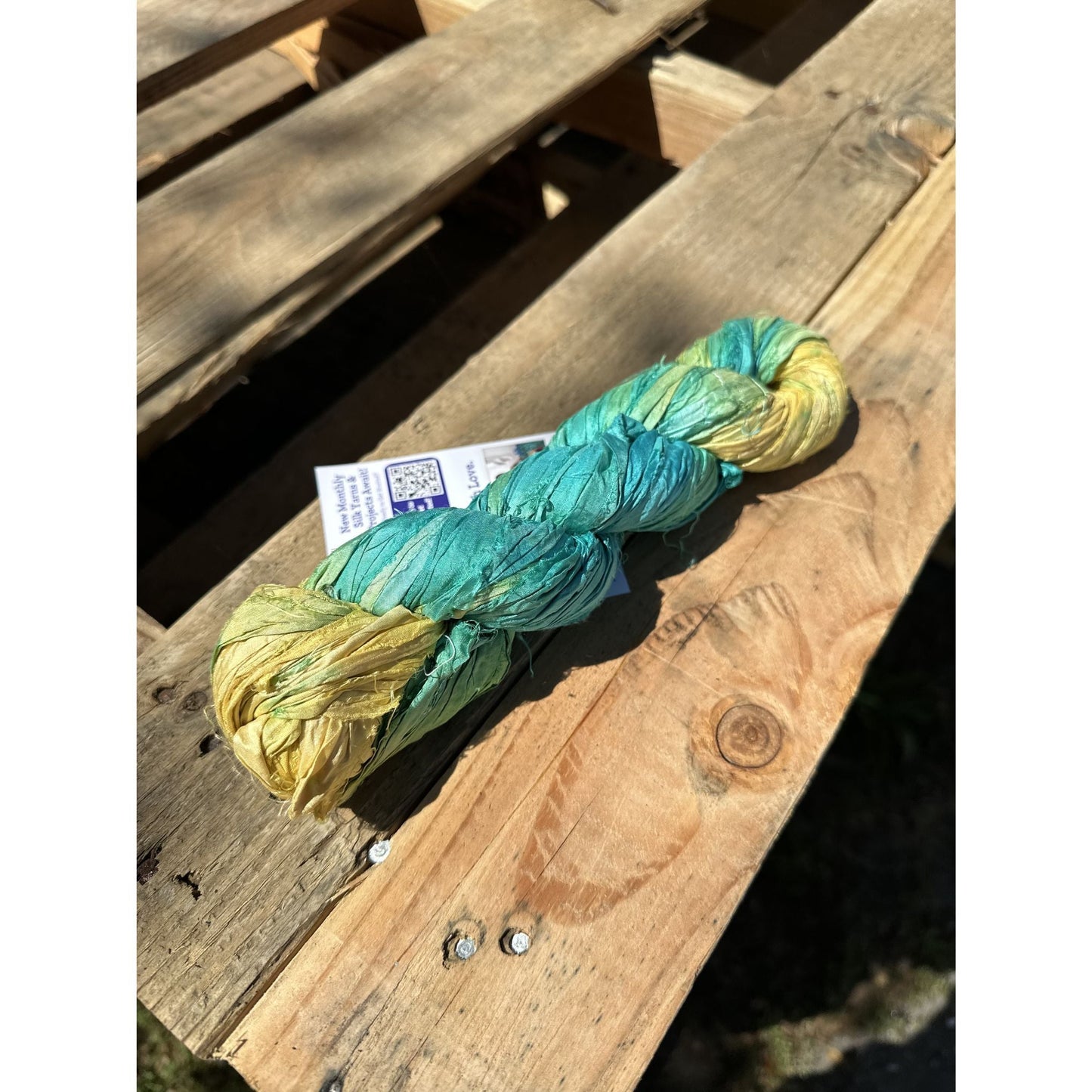Darn Good Yarn: Spring Awakening Colorway Set – Artisan Sari Silk Ribbon Yarn, Yarn