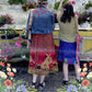 Darn Good Yarn: Special Edition Skirt: Wildflower Wonders The Original Sari Wrap Skirt, Clothing and Accessories