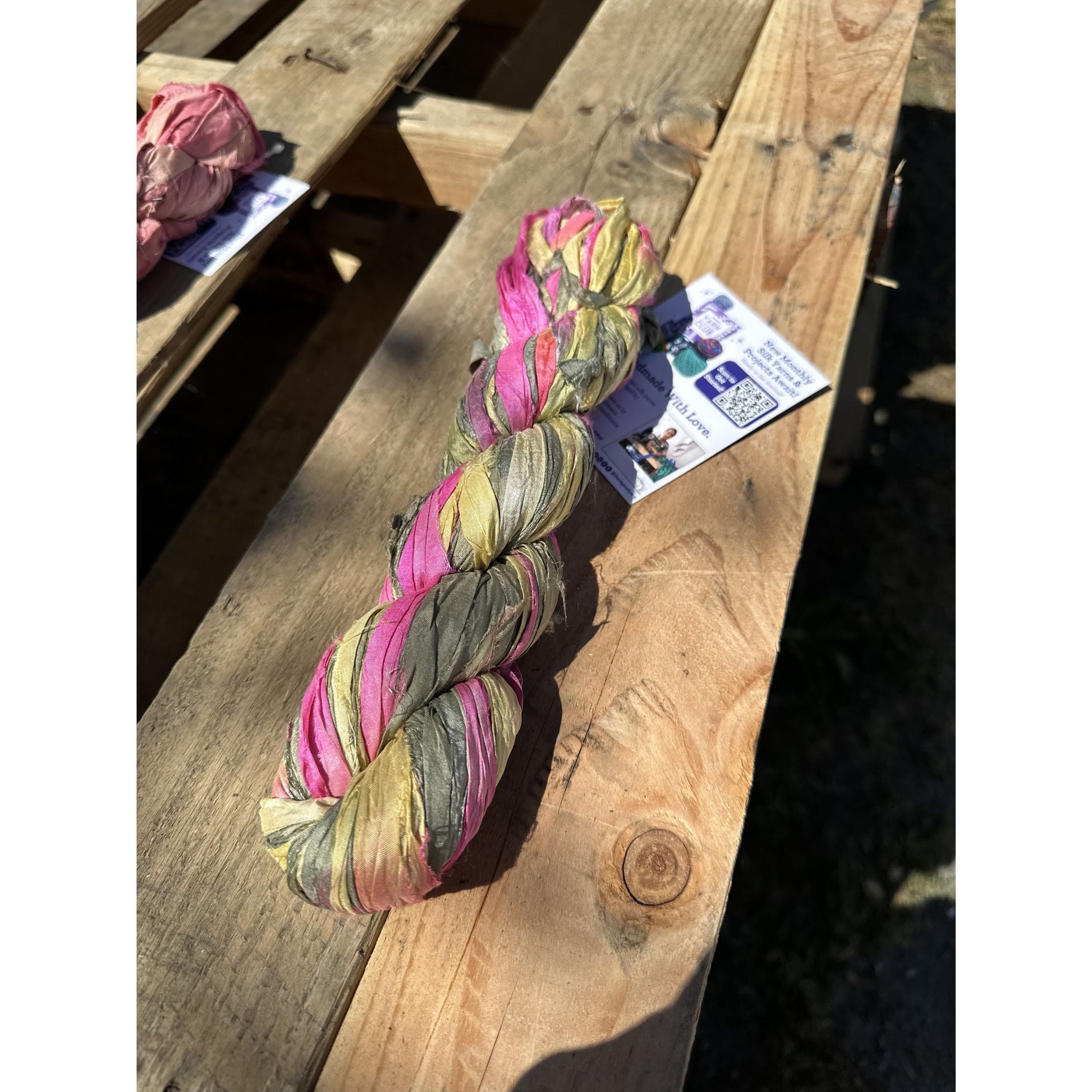 Darn Good Yarn: Spring Awakening Colorway Set – Artisan Sari Silk Ribbon Yarn, Yarn