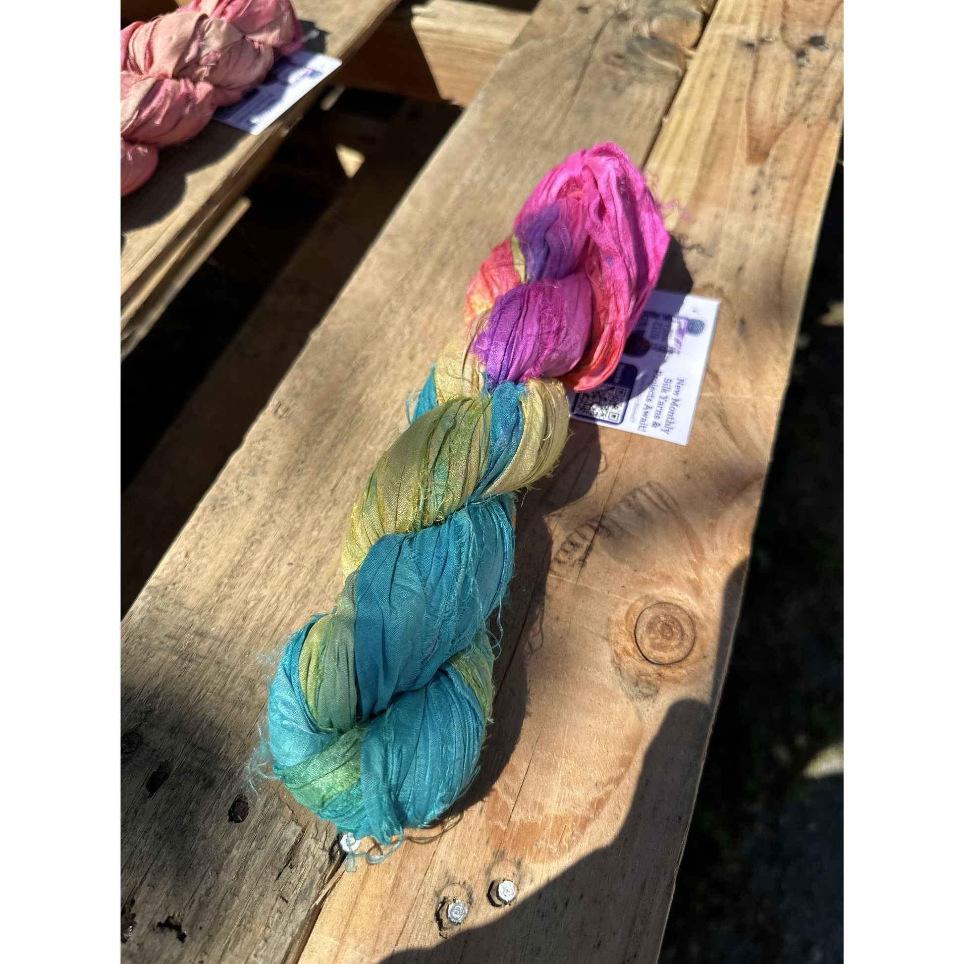 Darn Good Yarn: Spring Awakening Colorway Set – Artisan Sari Silk Ribbon Yarn, Yarn