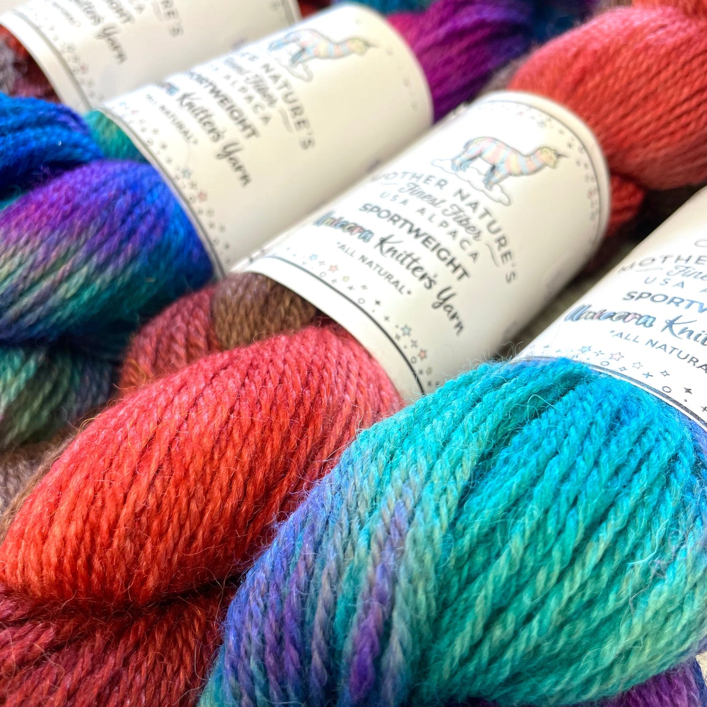 Darn Good Yarn: Sport Alpaca & Merino Hand Painted Yarn, 