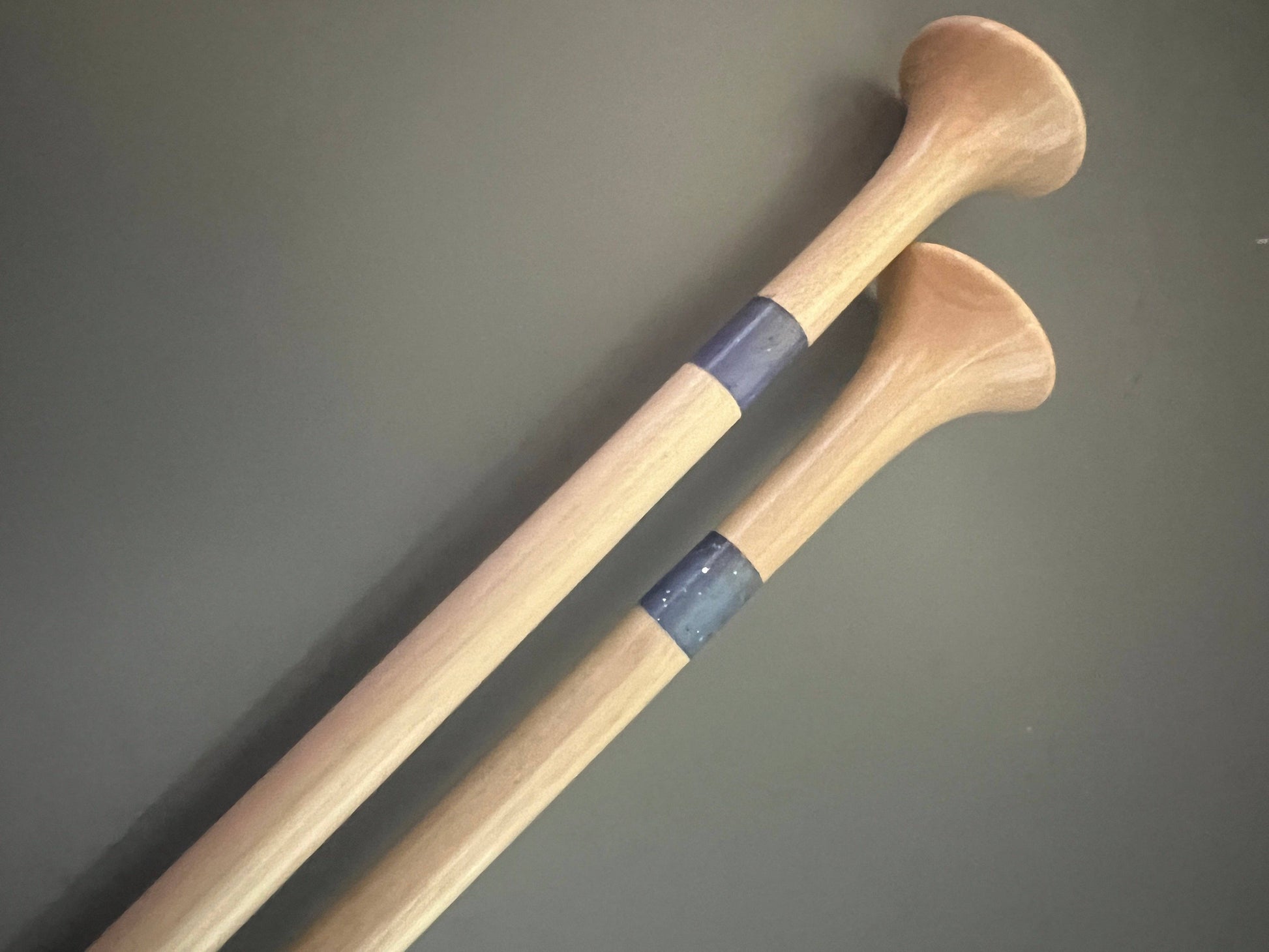 Purple Glitter Resin & Maple Knitting Needles - Darn Good Yarn