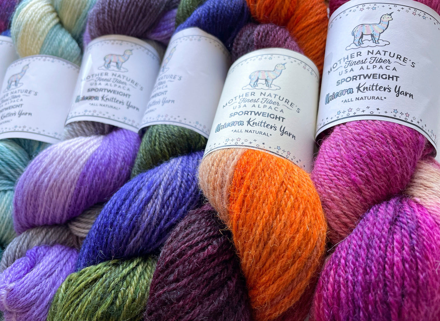 Darn Good Yarn: Sport Alpaca & Merino Hand Painted Yarn, 