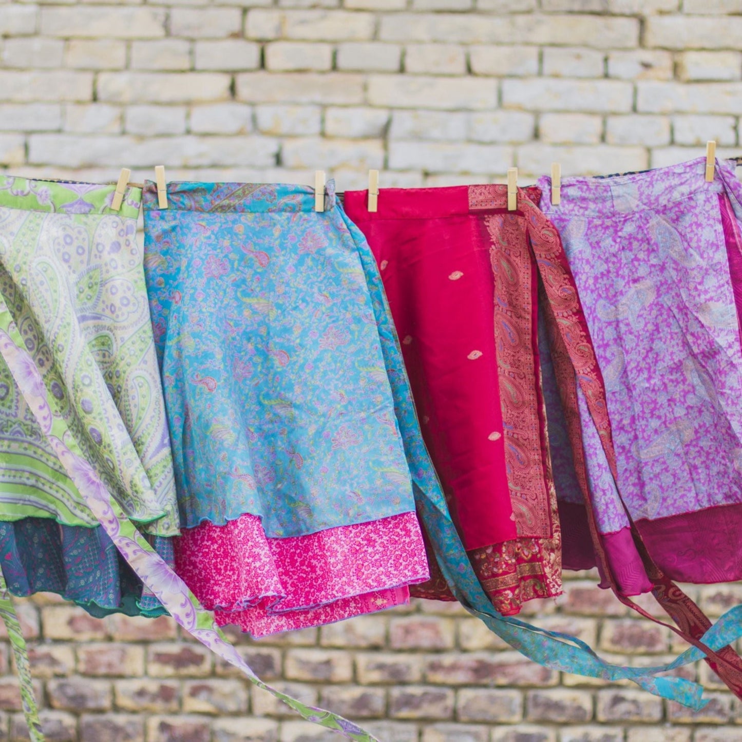 Darn Good Yarn: Seconds and Surplus- The Original Sari Wrap Skirt, Clothing and Accessories