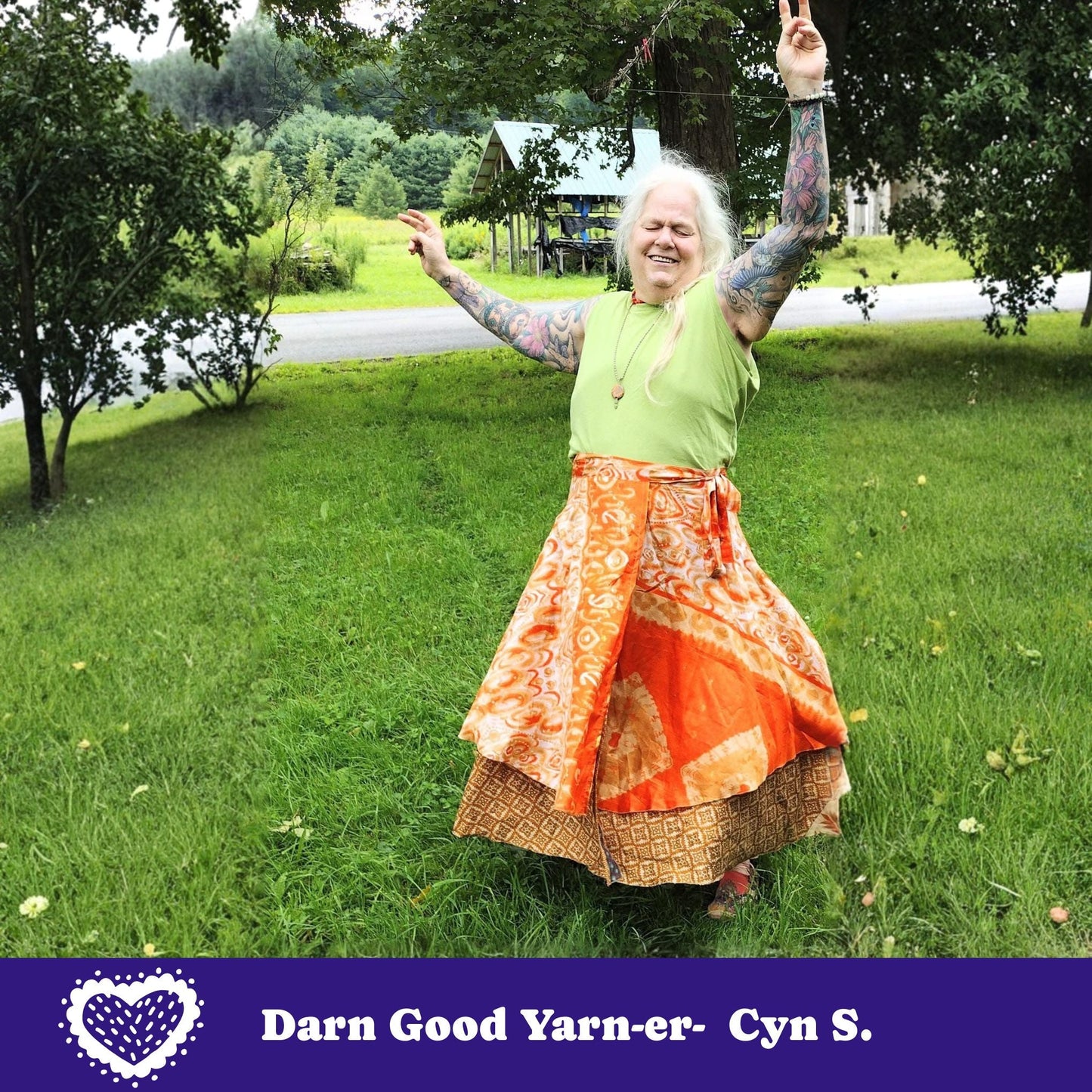 Darn Good Yarn: Made With Love: The Original Sari Wrap Skirt, Clothing and Accessories