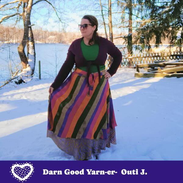 Darn Good Yarn: The Original Sari Wrap Skirt, Clothing and Accessories