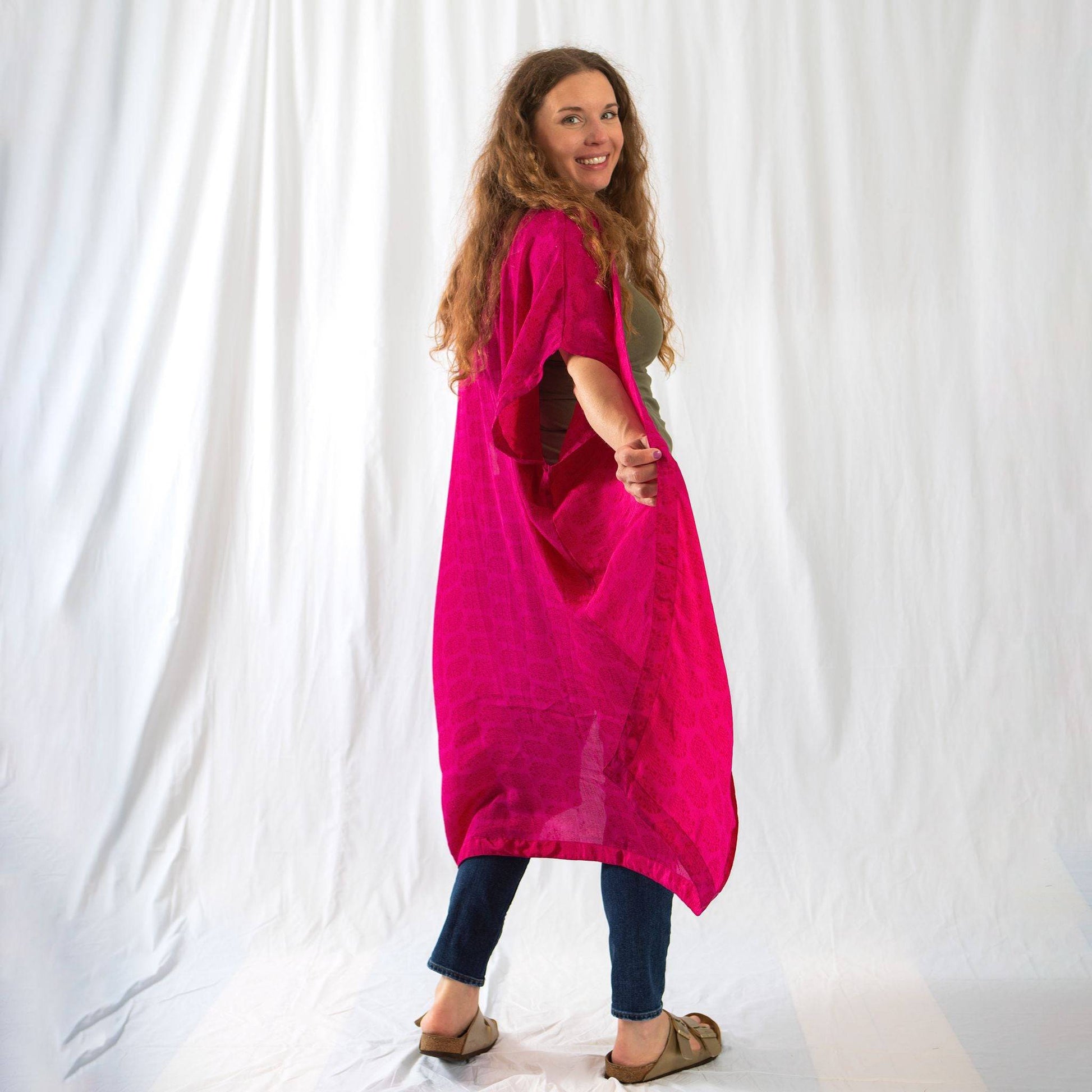Seconds and Surplus Amara Long Sari Duster - Darn Good Yarn