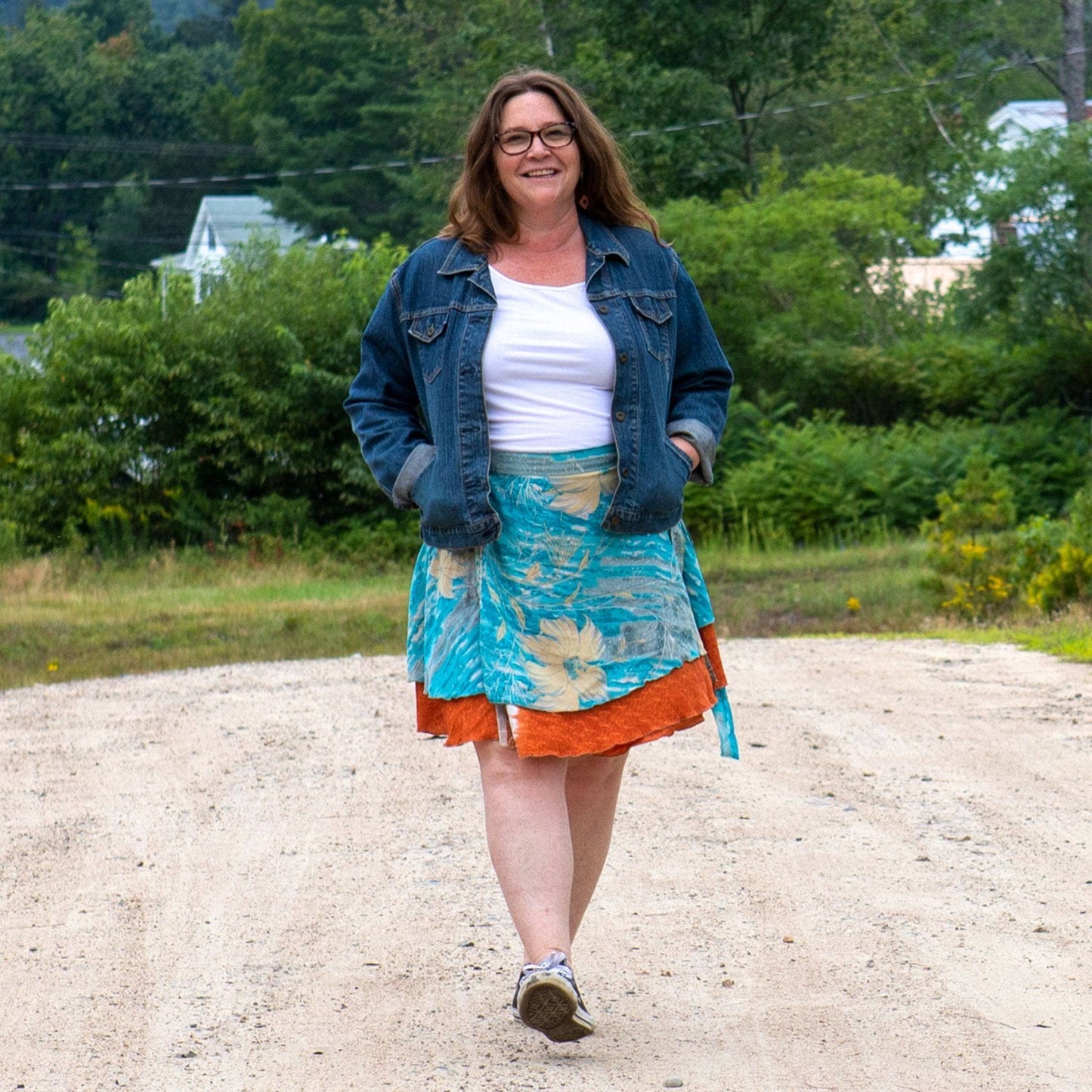 Knee-Length: "Mini" Sari Wrap Skirts - Darn Good Yarn