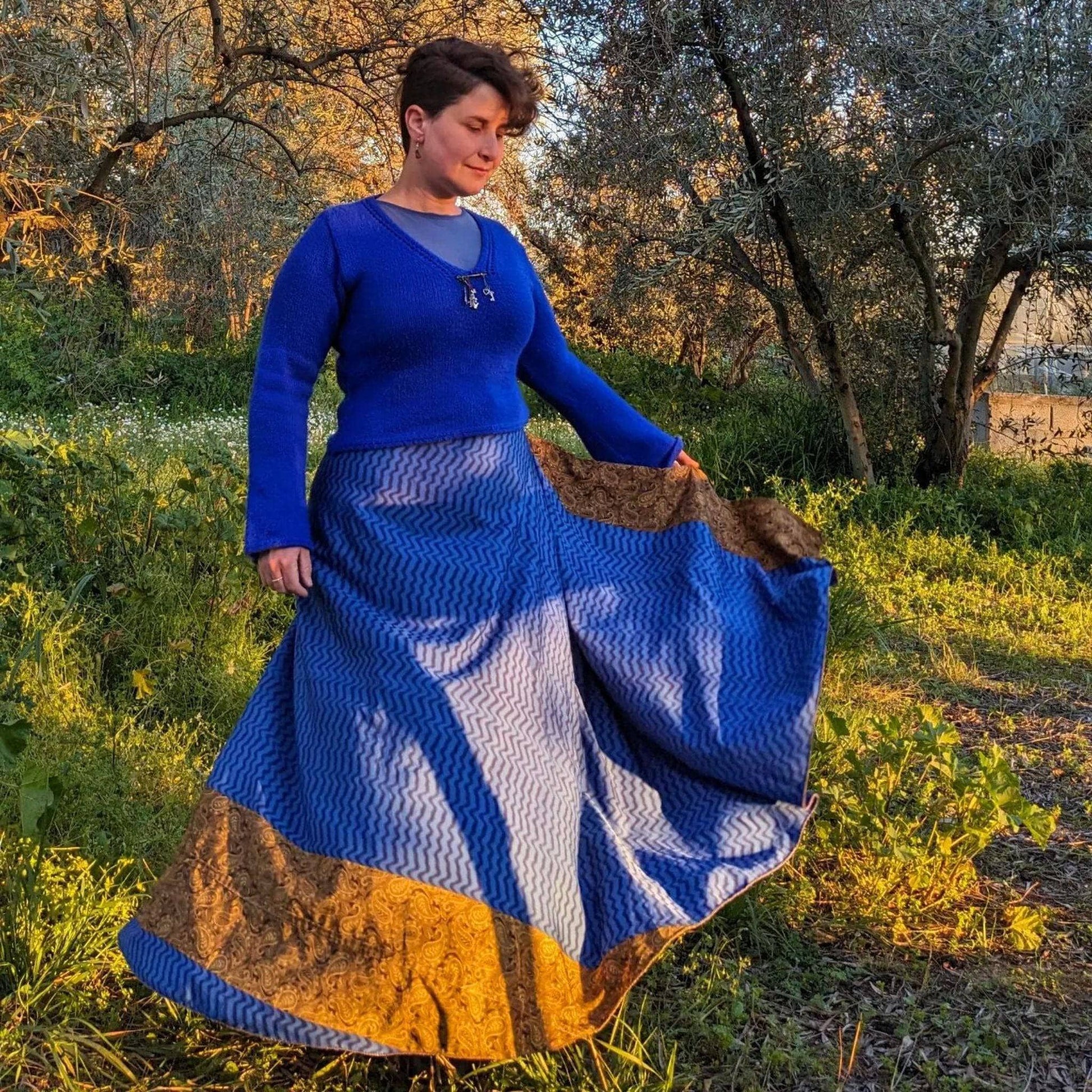The Original Sari Wrap Skirt - Darn Good Yarn