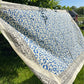 Darn Good Yarn: Wild Indigo Bloom – Hand Block Print Cotton Scarf, Oversized Boho Wrap & Lightweight Sarong, Clothing and Accessories