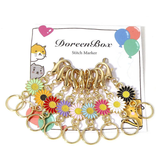 Flower Power Stitch Markers - Darn Good Yarn
