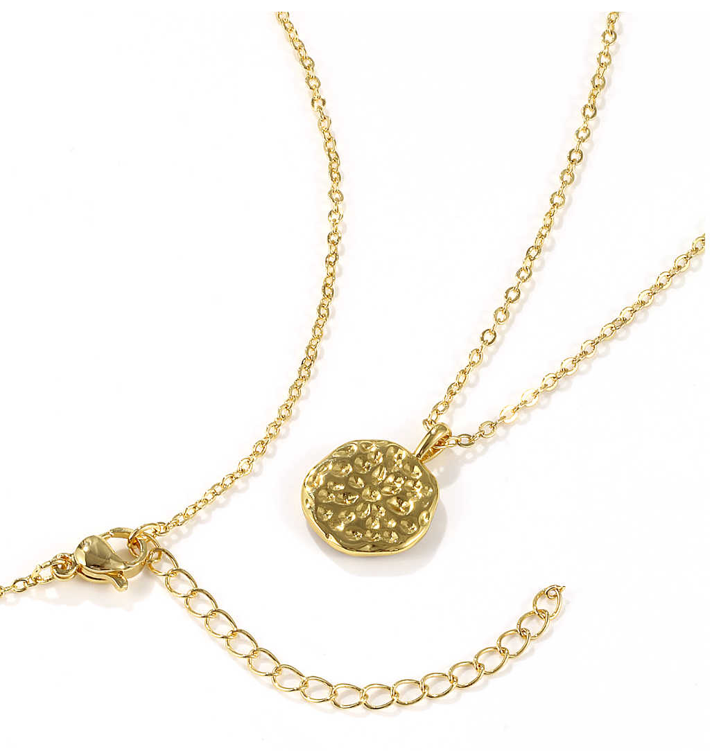 Lavender Bee Gold Pendant Necklace