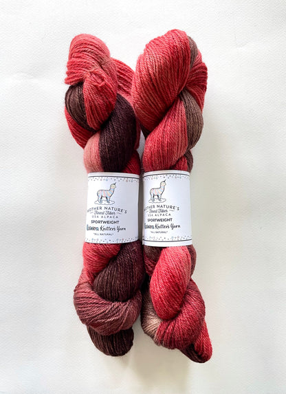 Darn Good Yarn: Sport Alpaca & Merino Hand Painted Yarn, 