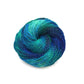 Lace weight 100 recycled silk yarn sparkle enchanted forest.