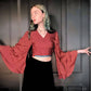 Sari Bell Sleeve Wrap Top - Darn Good Yarn