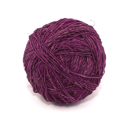 A ball of purple yarn.