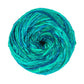 Sparkle worsted weight roving silk yarn in tonal green colorway.