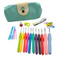 Ultimate crochet hook set with 30 pieces accessories set.