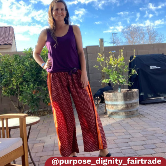 Darn Good Yarn: Free Spirit Wide-Leg Palazzo Pants, Clothing and Accessories