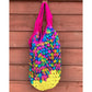 A silk roving worsted weight yarn bag.