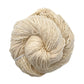 Lace weight 100 recycled silk yarn sparkle white.