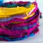 Darn Good Yarn: Recycled Sari Silk Multicolored Ribbon Yarn "Tibet Jewels", Yarn