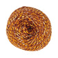 A skein of Darn Good Twist Sport Weight Silk Yarn in the colorway Hazelnut Harvest on a white background