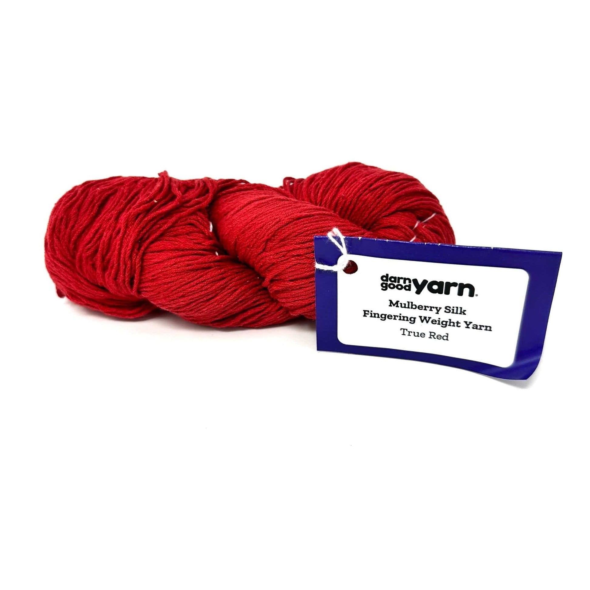 Surplus Discontinued Colors: Mulberry Silk Fingering Weight Yarn - Darn Good Yarn