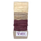 3 neutral shades of sari silk ribbon yarn on a white background