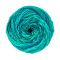 Sparkle worsted weight roving silk yarn in tonal green colorway