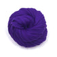 Cotton t-shirt yarn donut ball in Pantone Ultra Violet on white background